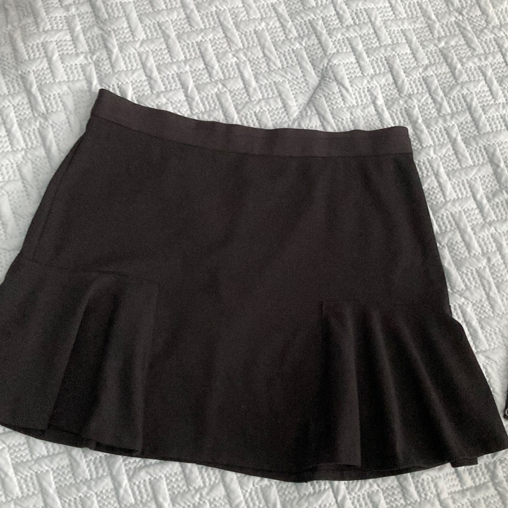 Elie Tahari, Mini skirt, black, elastic waist